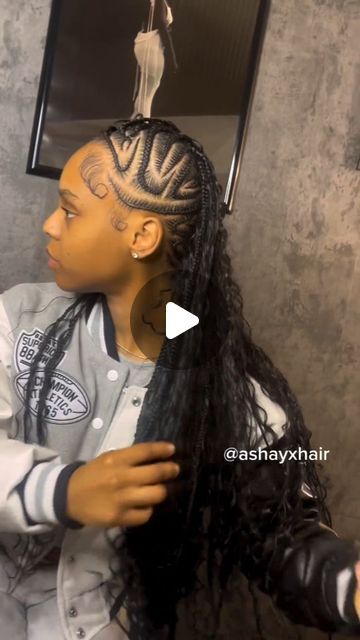 Hair Fashion/Discussions on Instagram: "Style ATE?? Style- Freestyle Mohawk braidsssss👉 ______Follow, @letstalkhairs for dopest hairstyles, hair fashion and discussions   📩DM FOR DIFFERENT PROMO/ADS PACKAGES AVAILABLE  ______________________  ✂️Featured stylist: @ashayxhair📍: Richmond, VA  DM HER👆 FOR THIS STYLE  ______________________  IGNORE  #braids #braidstyles  #hair  #naturalhairstyles     knotlessbraids protectivestyles Atlanta Braider  Atlanta Hairstylist  #letstalkhairs  #letstalkhairsrva" Boho Mohawk Braid, Mohawk Boho Braids, Braid Mohawk For Black Women, Mowhak Braid Hairstyle For Women Black, Mohawk Braids For Black Women, Braided Mohawk For Black Women, Mohawk Braid For Black Women, Fake Mohawk Braid, Braided Boho Mohawk