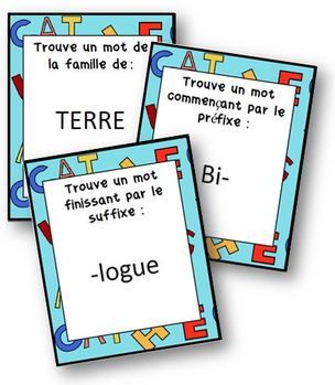 Un nouveau jeu pour travailler en vocabulaire sur les familles de mots, préfixes et suffixes. Le principe est le même que dans le jeu Shabada. On pioche une carte consigne. Il s’agira soit : … Teaching French Immersion, Morning Work Activities, High School French, French Activities, French For Beginners, Core French, Teachers Corner, Grammar Activities, Vocabulary Games