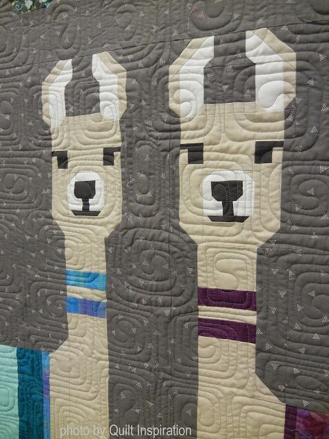 Alpaca Quilt, Elizabeth Hartman Quilts, Beginner Quilting Projects, International Quilt Festival, Elizabeth Hartman, Pieced Quilts, Baby Boy Quilts, Llama Drama, Quilt Border