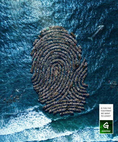 Greenpeace: The Pollution Footprint 3 Environment Ads, Environment Pollution Poster, Air Pollution Campaign, Poster On Environmental Pollution, Poster On Water Pollution, Earth Branding, Ocean Pollution Poster, Environment Poster, Save Our Earth