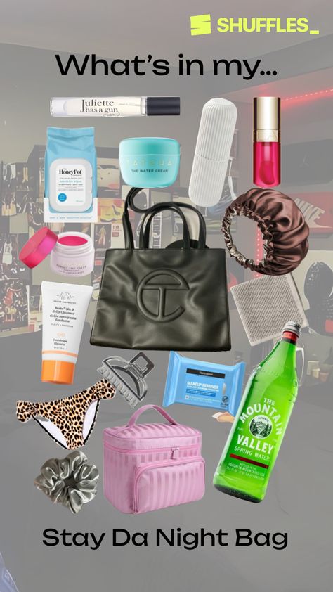 Packing a spend the night bad?  #nightbag essentials for staying overnight at your mans house. #girly #essentials #skincare #skinroutine Stay The Night Bag, Spend A Night Bag, Spend A Night Bag Essentials, Overnight Bag For Boyfriends House, Spend The Night Bag List, Overnight Bag Essentials Boyfriend, Spend The Night Bag, Overnight Bag Checklist, Spennanight Bag Essentials