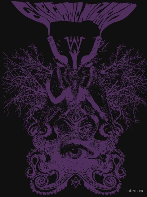 Baphomet Wallpaper Iphone, Electric Wizard Wallpaper, Electric Wizard Poster, Baphomet Wallpaper Aesthetic, Cute Baphomet Wallpaper, Baphomet Aesthetic, Doom Metal Aesthetic, Dark Wizard Aesthetic, Pink Baphomet