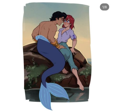 Disney Characters Genderbend, Mermaid Boy, Gender Bent Disney, Disney Gender Bender, Male Mermaid, Animated Movies For Kids, Role Reversal, Disney Villains Art, Disney Boys