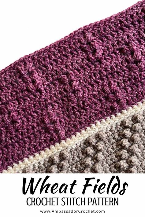 Wheat Stitch, Crochet Conversion Chart, Crochet Stitch Pattern, Crochet Prayer Shawls, Crochet Baby Gifts, Crochet Stitches Guide, Easy Crochet Stitches, Crochet Abbreviations, Wheat Fields