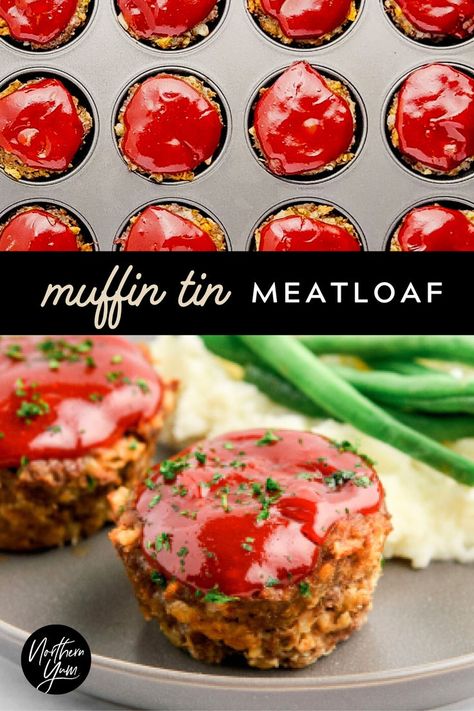 Muffin Tin Meatloaf Meatloaf In Muffin Tin, Easy Mini Meatloaf Recipe, Easy Mini Meatloaf, Muffin Tin Meatloaf, Stuffing Mix Recipes, Mini Meatloaf Recipe, Meatloaf Bites, Mini Muffin Tin Recipes, Meatloaf Muffins Recipe