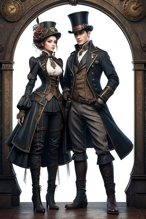 #fashion, #style, #outfitinspiration, #beauty Steampunk Costume Men, Punk Outfits Women, Steampunk Couple, Steampunk Womens Fashion, Punk Fashion Women, Steampunk Womens Costume, Old Man Outfit, Steampunk Outfits Women, Steampunk Fashion Women