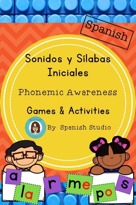 Phonemic awareness spanish Spanish Phonics, Phonemic Awareness Activities, Phonics Rules, Spanish 1, Spanish Activities, Phonemic Awareness, In Spanish, Speech Therapy, Teacher Store