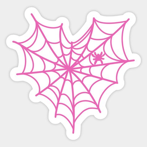 Pink spider web sticker for girls. Cute and adorable. #spiderweb . #Jaring_Laba_Laba_Spiderman #Spider_Web_With_Heart #Spider_Woman_Wallpaper #Spider_Gwen_Logo Ghost Spider Cartoon, Cute Spider Sticker, Spiderman Stickers Aesthetic, Spider Web With Heart, Spider Woman Wallpaper, Pink Cute Stickers, Spider Man Stickers, Spiderman Woman, Gwen Sticker