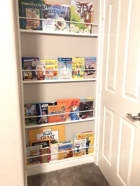 Over The Door Bookshelf, Space Saving Bookshelf, Over The Door Book Storage, Behind The Door Bookshelf, Space Saving Book Storage, Book Storage Small Space Kids, Behind The Door Storage Kids Room, Space Savers Bedroom, Book Storage Small Space