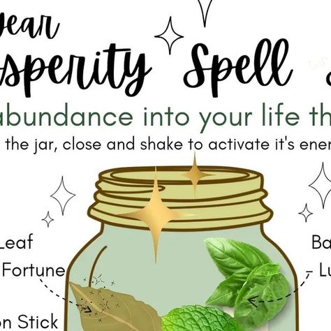 Prosperity Spell Jar, Prosperity Spell, Spell Jar, New Years Eve, Yorkshire, Instagram A, Witch, On Instagram, Instagram