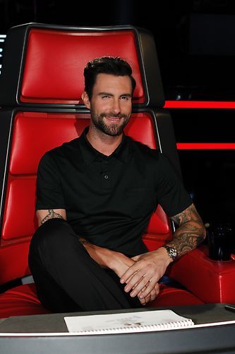 Red Chair, Adam Levine, Maroon 5, Hollywood Celebrities, Pop Rocks, Man Crush, Singer Songwriter, View Photos, Celebrity Crush