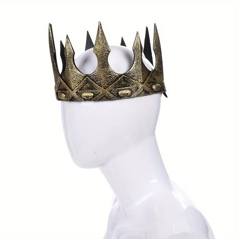 Medieval Cosplay Vintage King Crown Halloween Stage - Temu Crowns For Men, King Crowns, Medieval King, Medieval Crown, Medieval Cosplay, Prince Crown, King Crown, Vintage Crown, Kings Crown