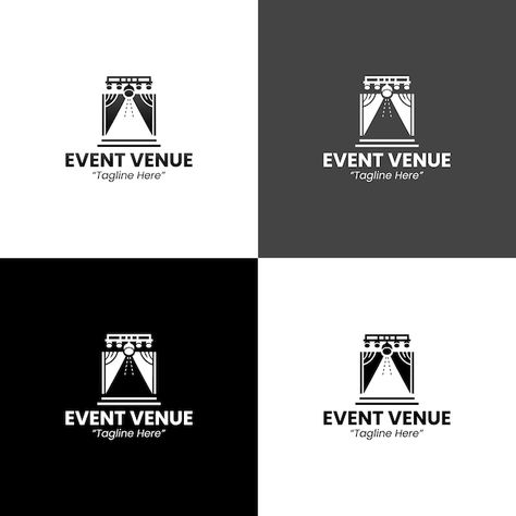 Venue Logo, Event Venues, Premium Vector, Graphic Resources, Velvet, ? Logo