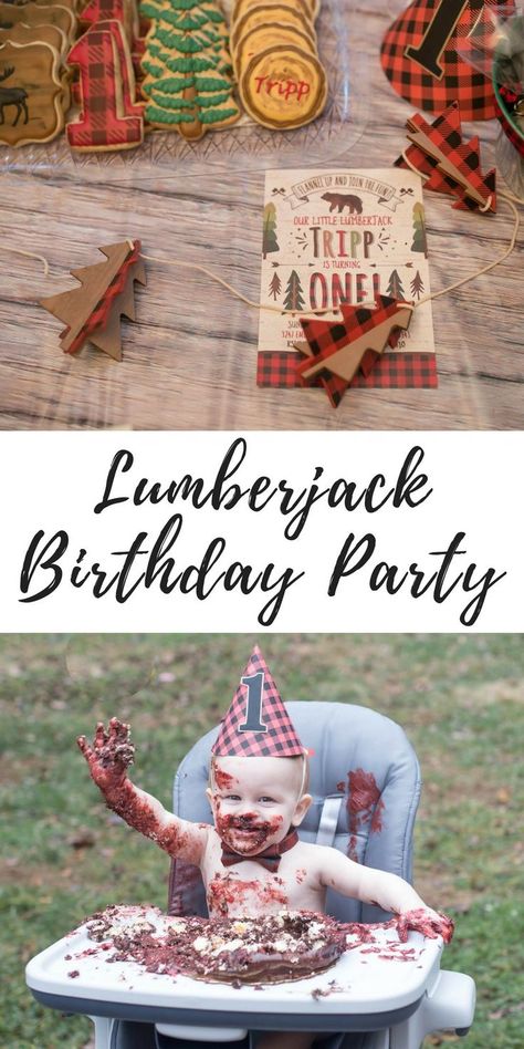 Winter Party Ideas, Birthday Party Ideas For Men, Playdate Ideas, Baby Boy Cookies, Lumberjack Birthday Party, Lumberjack Birthday, Lumberjack Party, Winter Parties, First Birthday Themes