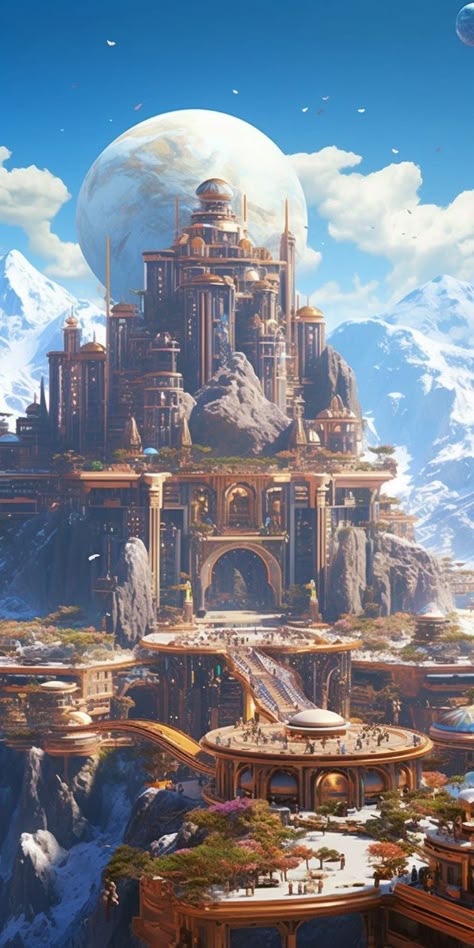 Lofi Images, Lofi Music, Digital Art Work, Fantasy Town, 동화 삽화, 8bit Art, Fantasy City, Fantasy Castle, Fantasy Setting