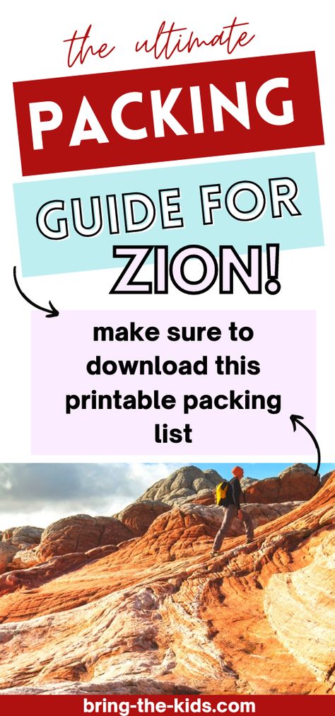 What To Pack For Zion National Park, Utah Hiking Packing List, Packing List For Zion National Park, Hiking Zion National Park Outfit, Zion National Park Packing List, Zion Packing List, Zion National Park Outfit, Utah Packing List, Mt Zion National Park