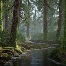 ArtStation - UE4 - Alpine Forest Environment Forest Environment, Alpine Tree, Alpine Forest, Mountain Living, The Blueprint, Unique Trees, Unreal Engine, Trees, Forest