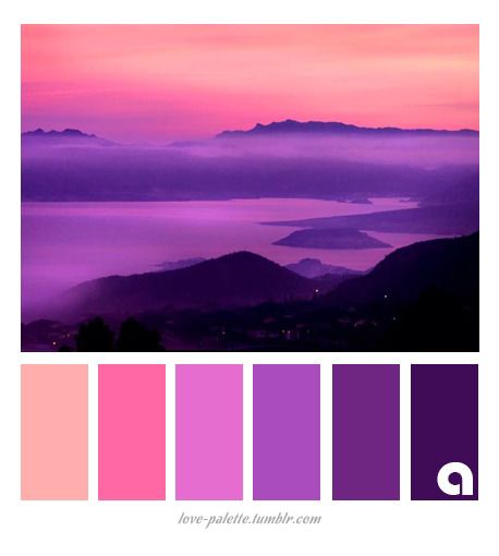 Purple Pallete Color, Galaxy Moodboard, Orchid Color Palette, Purple Pallet, Sunset Color Palette, Purple Palette, Bedroom Colour Palette, Purple Color Palettes, Color Palette Challenge