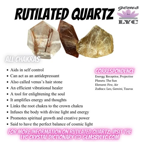 Gold Rutilated Quartz Meaning, Black Rutile Quartz Meaning, Golden Rutile Quartz Meaning, Golden Rutilated Quartz Meaning, Black Rutilated Quartz Meaning, Rutile Quartz Meaning, Rutilated Quartz Meaning, Crystal Dictionary, Types Of Quartz