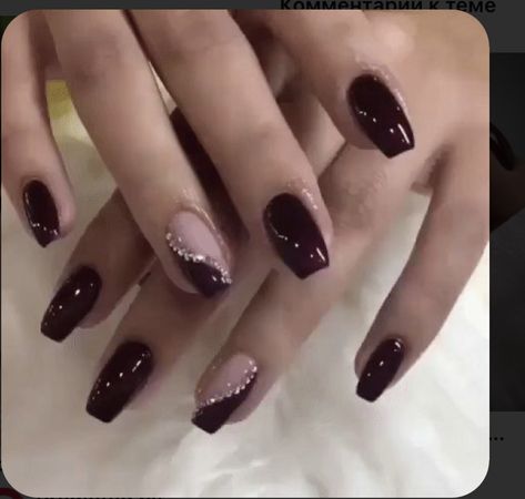 Maroon Acrylic Nails, Maroon Nail Designs, Burgundy Acrylic Nails, Burgundy Nail Designs, Bridal Nails Designs, Bridesmaids Nails, Wine Nails, Maroon Nails, Makijaż Smokey Eye