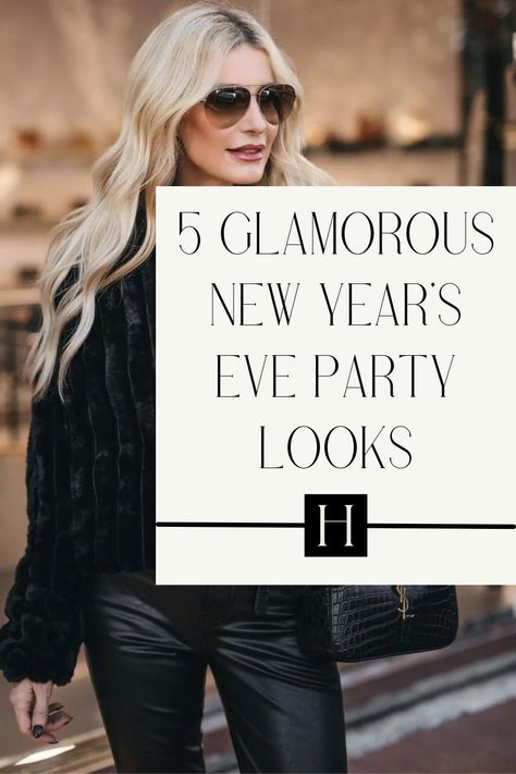 Visit the blog for 5 fabulous and fun New Year’s Eve party outfits perfect for bringing in the new year! Cold New Years Eve Outfit Winter, Cool New Years Eve Outfits, New Year’s Eve Outfit Cold Weather, Country New Years Eve Outfit, New Year S Eve Outfit, New Years Eve Outfits Cold Winter, Cute New Years Eve Outfits, New Years Eve Outfits Dress, New Years Eve Outfits Winter