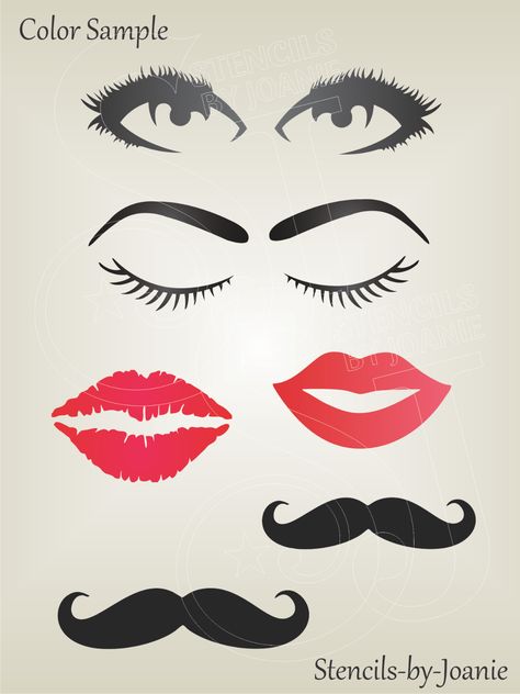 Lips Svg Files Eyelashes Svg Files Make Up Svg Files Kiss Black And White Lips, Cardboard Organizer, White Lips, Patriotic Art, Lips Drawing, Face Stickers, Lip Art, Tole Painting, Art Sign