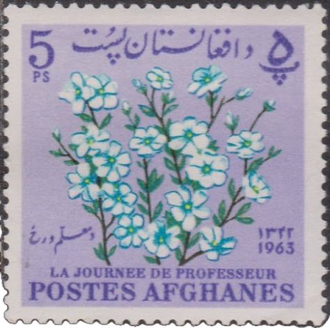 Scrapbook Spreads, Afghanistan Photography, Stamp Drawing, Postage Stamp Collecting, Postage Stamp Design, Flax Flowers, Postage Stamp Art, Vintage Postage, Stamp Collection