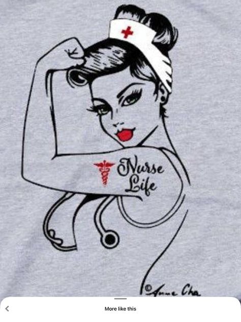 Nurse Tattoos For Women, Nurse Tattoo, Rosie The Riveter, Nurse Life, Life Tattoos, I Tattoo, Tattoos For Women, Tattoos, For Women