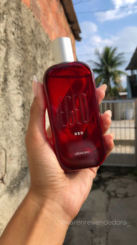 #egeo #red #boticario #vermelho #perfume Perfume Red, Red Perfume, Perfume 212, Glamour Decor, Diy Perfume, Body Creams, Body Hacks, Perfume Lover, Bath And Body Care