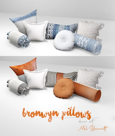 Sims 4 Cc Pillows Blankets, Sims 4 Throw Pillows Cc, Sims4 Bedroom, Cc Eyes, Sims 4 Cc Furniture Living Rooms, Sims 4 Beds, Lotes The Sims 4, Sims Download, 4 Family