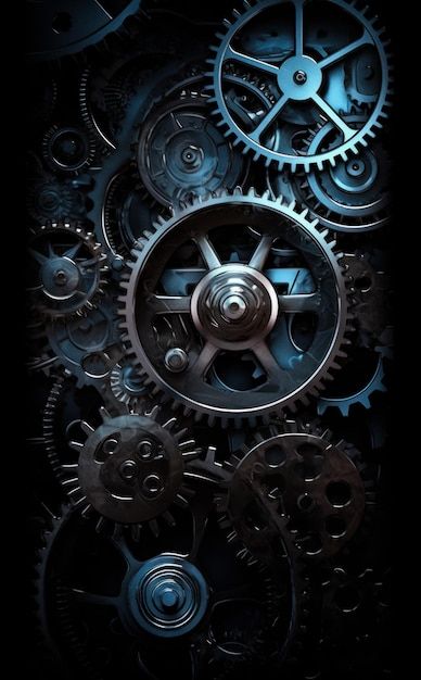 Mechanism of gears macro steampunk detai... | Premium Photo #Freepik #photo #steampunk-background #gear-background #steampunk #gear-wheel Steampunk Wallpaper Backgrounds, Steampunk Aesthetic Wallpaper, Gears Aesthetic, Gears Wallpaper, Gears Background, Gear Background, Gear Wallpaper, Machine Background, Machine Wallpaper