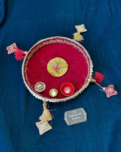 Celebrate Karva Chauth with Elegance and Tradition! ✨ Introducing our exclusive Handmade Karva Chauth Thali, Lota Chhanni, and Thali Rumal Combo Set💞 . . . #KarvaChauth2024 #HandmadeTradition #DoBahenoKiDukan #ThaliSet #KarvaChauthEssentials #KarvaChauthGift #TraditionalVibes #deesa #ahmedabad #gujrat #reels @do_baheno_ki_dukan Karva Chauth Thali, Karva Chauth, Ahmedabad, Celebrities, Quick Saves