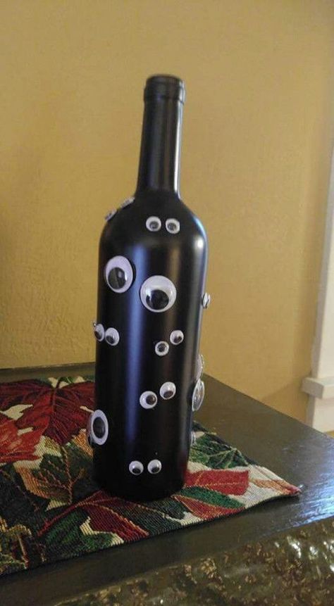 75+ Spooky DIY Halloween Wine Bottle Crafts To Decorate for Fright Night in 2022 | HubPages Wine Bottle Mummy, Halloween Wine Bottles Diy, Halloween Wine Bottle Crafts, Halloween Ornaments Diy, Halloween Wine Bottles, Spooky Diy, Halloween Jars, Halloween Bottles, Glass Bottle Diy