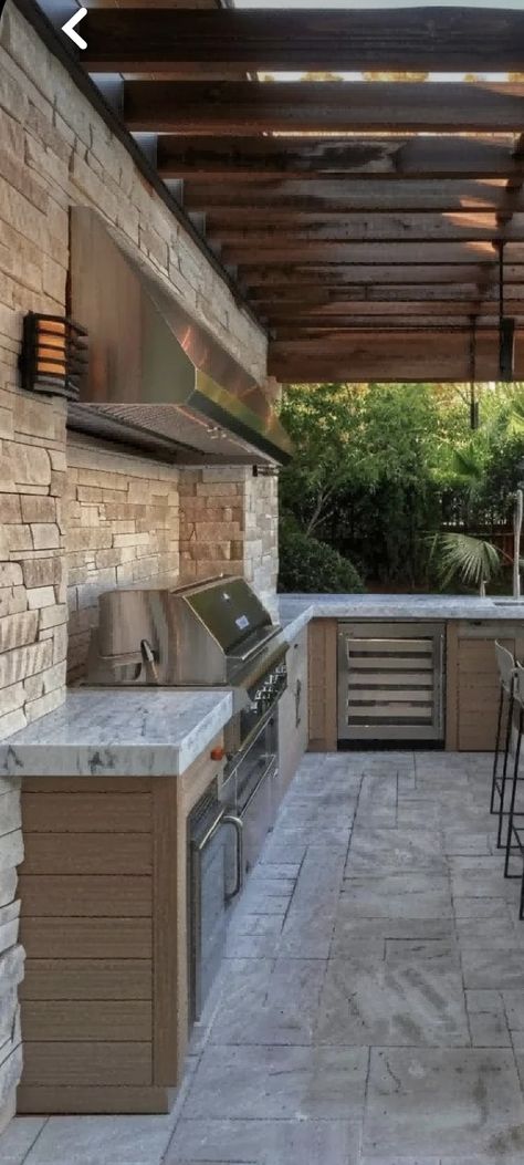 Small Outdoor Kitchens, Fire Pit Seating Area, Outdoor Kitchen Bars, Outdoor Kitchen Ideas, Backyard Kitchen, Outdoor Kitchen Patio, Diy Outdoor Kitchen, Outdoor Light Fixtures, Outdoor Patio Decor