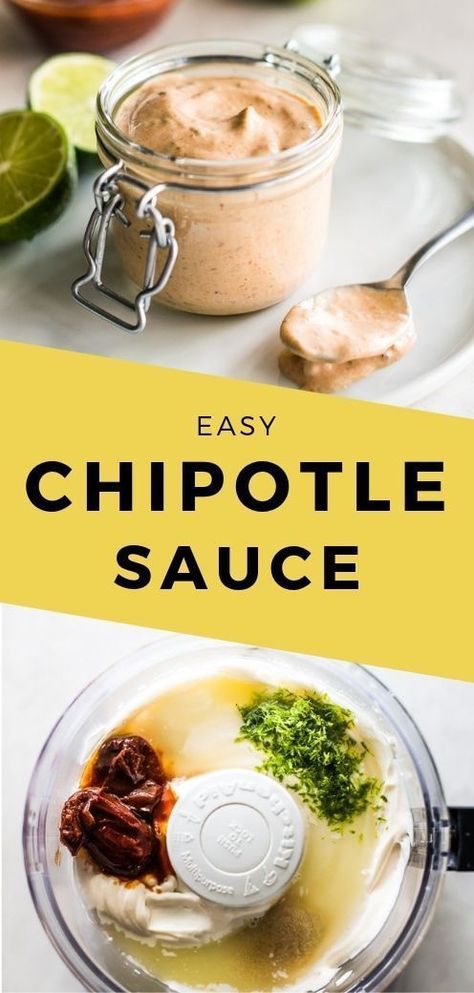 This easy chipotle sauce recipe is made with only 4 ingredients and is ready in 5 minutes! Use as a condiment for burgers, tacos, burrito bowls and fries! #chipotlesaucerecipe #mayo #mexican Chipotle Sauce Recipe, Easy Mexican Recipes, Simplified Life, Oven Baked Chicken Tenders, Isabel Eats, Mexican Sauce, Chipotle Mayo, Burrito Bowls, Chipotle Sauce