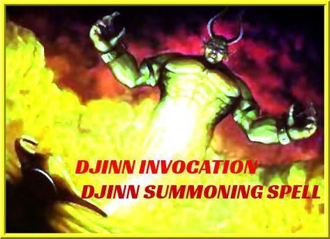 Djinn are said to be creatures with free will, made from smokeless fire by God  According to the Quran, jinn have free will, and Iblīs abused this freedom in front of God by refusing to bow to Adam when God ordered angels and jinn to do so. +27745112461 Fire Genie, Summoning Spells, Witchy Business, Spelling Online, Magic Rings, Powerful Magic, Saving A Marriage, Save My Marriage, Social Problem