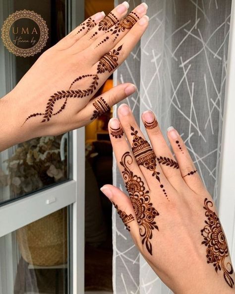 Mendhi Designs 2023, Bridal Mendhi, Aesthetic Mehndi, Fashion Outfits Winter, Fashion Outfits Summer, Tato Henna, Finger Henna Designs, Henna Tattoo Hand, Henna Tattoo Designs Hand