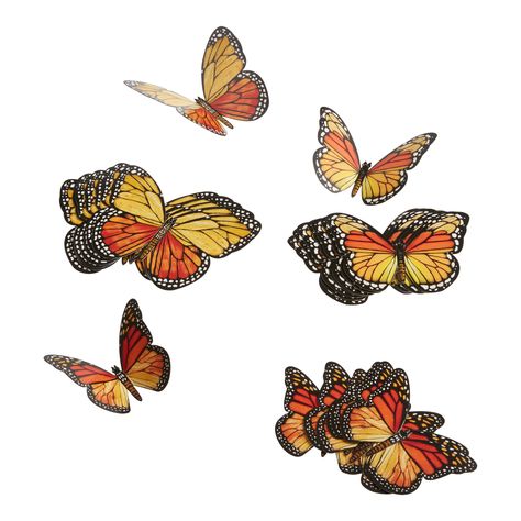 You'll love the Monarch Butterflies Adhesive Decor 24 Piece at World Market. Browse our entire collection of Dia De Los Muertos, available online or at one of our 270+ stores. Fall Butterflies, Paper Wall Decor, Decor Butterfly, Monarch Butterflies, Cost Plus World Market, Fairy Doors, Hand Molding, Paper Color, Peaceful Places