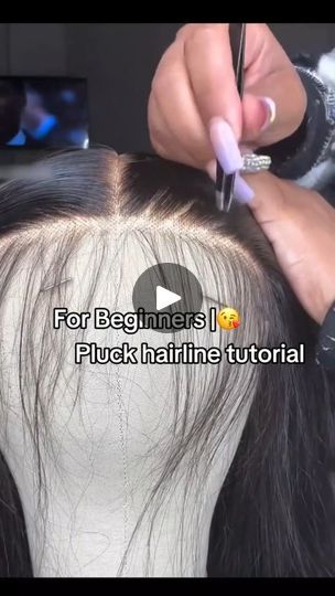 1.5K views · 61 reactions | 𝗪𝗶𝗴 𝗕𝗲𝗴𝗶𝗻𝗻𝗲𝗿𝘀 𝗖𝗼𝗺𝗲 𝗛𝗲𝗿𝗲🔥 Pluck hairline 1by1 tutorial . Follow @xblhair to learn more tips. . #xbl #xblhair #wigtutorial #pluckinghairline | By XBL Hair | Facebook Come Here, To Learn, Wigs, Hair Accessories, Hair