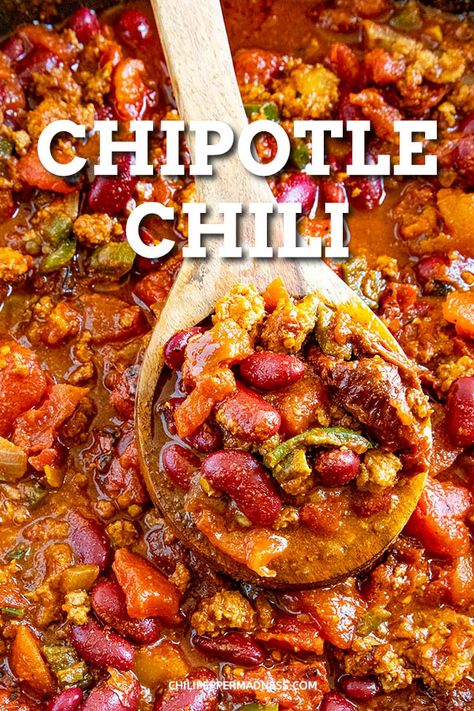 Crockpot Chipotle Chicken Chili, Adobo Chili Recipe, Chili Adobo Recipes, Recipes Using Chipotle Peppers In Adobo Sauce, Chipotle Chili In Adobo Sauce Recipes, Recipes With Chipotle Peppers, Spicy Chili Recipe Crockpot, Chili Peppers Recipes, Chili Recipe Spicy