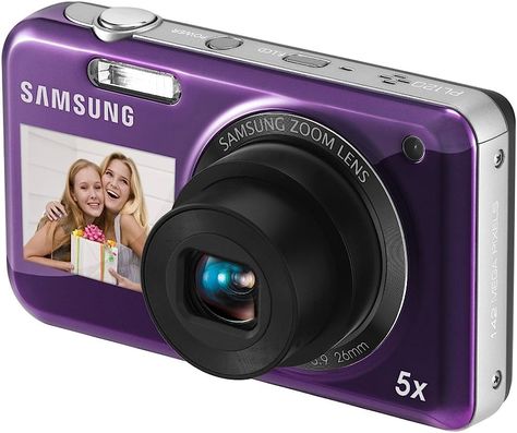 Buy Samsung PL120 14.2MP Point and Shoot Camera (Purple) with 5x Optical Zoom Online at Low Price in India | Samsung Camera Reviews & Ratings - Amazon.in Pink Digital Camera, Samsung Pink, Zoom Online, Samsung Camera, Samsung Products, Camera Digital, Point And Shoot Camera, Camera Reviews, Electronics Gadgets