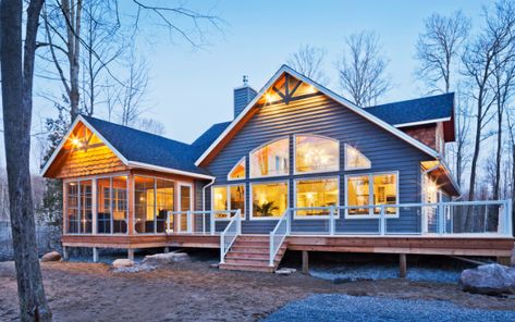 Building Tips - Linwood Custom Homes Lake House Plans Open Floor, Small Lake House Plans, Linwood Homes, Small Lake Houses, Cottage Floor Plans, Cedar Homes, Cabin Floor Plans, Open Concept Floor Plans, Cabin House Plans