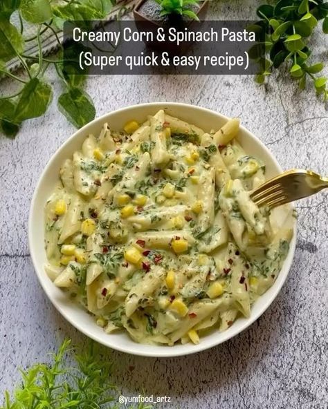 Spinach Quesadilla, Herb Rice, Healthy Cheese, Corn Pasta, Cheesy Corn, Creamy Corn, Spinach Pasta, More Recipes, Spinach