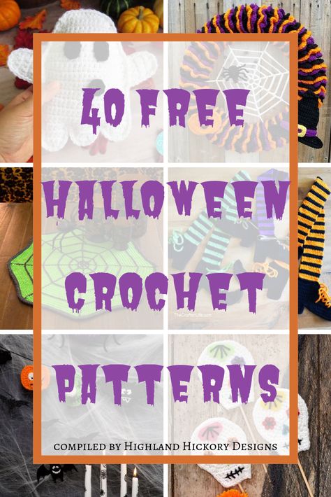 Free Halloween Crochet Patterns, Free Halloween Crochet, Crochet Halloween Patterns Free, Crochet Halloween Decorations, Crochet Project Free, Crocheted Things, Fall Crochet Patterns, Fall Crochet, Crochet Halloween