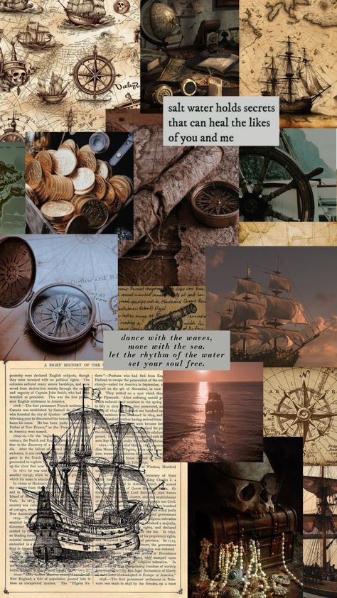 Pirate aesthetic Pirate Astethic Room, Modern Day Pirate Aesthetic, Pirate Love Aesthetic, Pirate Astethic, Fantasy Pirate Aesthetic, Pirate Core Aesthetic, Pirates Aesthetic, Neverland Aesthetic, Deep Sea Diver Art