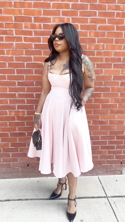 Shop Samaria Corset Fit & Flare Dress and other curated products on LTK, the easiest way to shop everything from your favorite creators. Absolutely Fabulous, Fit Flare Dress, Fit & Flare, Black Heels, Flare Dress, Pink Dress, Spaghetti Strap, Fashion Inspo, Pink