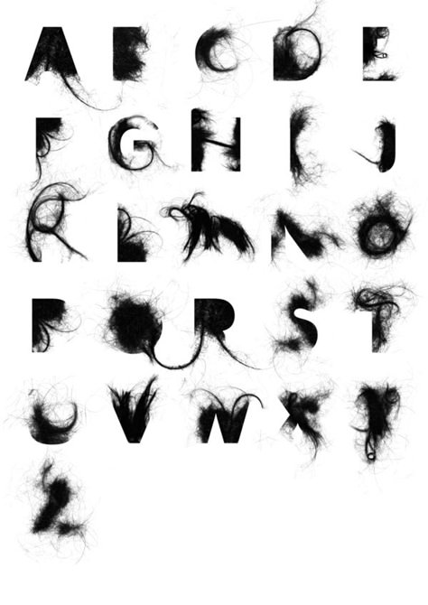 Hair Type Manual Typography, Experimental Font, Craig Ward, Paper Typography, Alphabet Graffiti, Inspiration Typographie, Experimental Type, Design Alphabet, Alphabet Photos