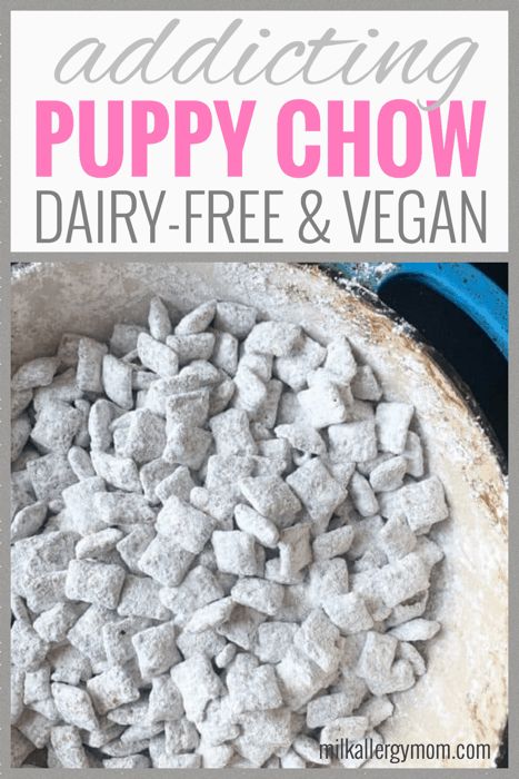 Gf Df Puppy Chow, Puppy Chow Dairy Free, Dairy Egg And Peanut Free Recipes, Dairy Free Puppy Chow Recipe, Vegan Puppy Chow Recipe, Dairy Free Christmas Snacks For Kids, Allergy Free Foods, Christmas Brunch Dairy Free, Dairy And Egg Free Christmas Treats