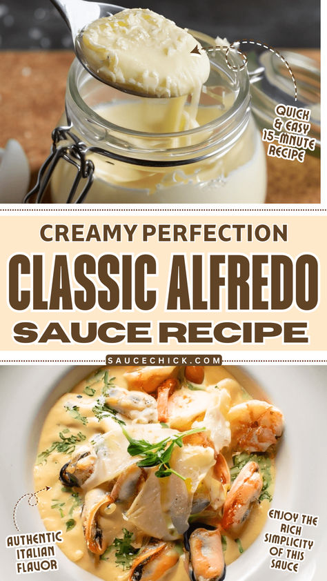 Classic Alfredo Sauce Recipe Best Alfredo Sauce Recipe, Classic Alfredo Sauce, Best Sauce Recipe, Alfredo Sauce Recipe Easy, Make Alfredo Sauce, Creamy Alfredo Sauce, Pasta Recipes Alfredo, Pasta Sauce Homemade, Alfredo Sauce Recipe