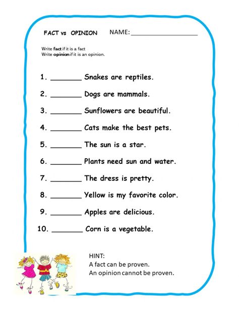 Facts Or Opinion Worksheets, Fact Vs Opinion Worksheet, Fact Or Opinion Activities, Fact And Opinion Worksheets 3rd Grade, Fact Or Opinion Worksheet, Fact And Opinion Activities, Fact Opinion Activities, Speech Language Pathology Grad School, Fact Vs Opinion